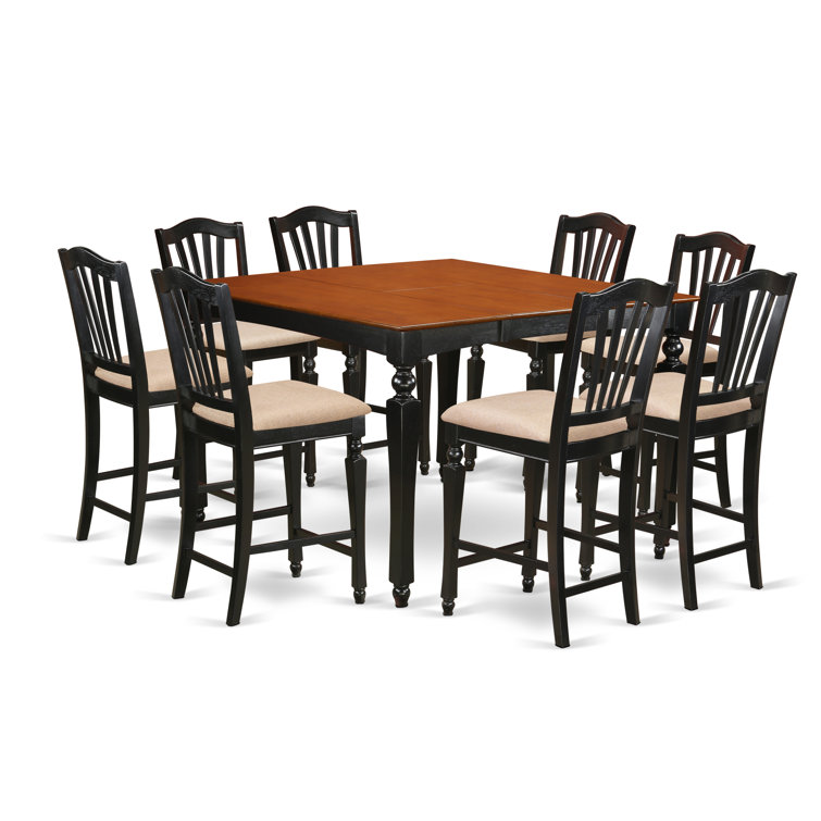 9 piece counter height dining set with butterfly online leaf